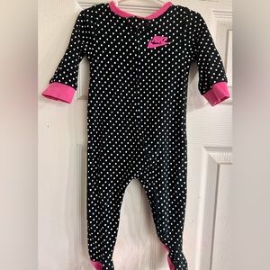 Girls Infant Nike Zipper Sleeper Sz 9mos